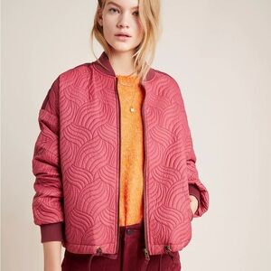Anthropologie Vicenta Quilted Bomber Size Large